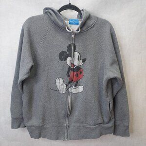 Disney Zip Sweater Large Mickey Mouse Ears Hoodie Zip Up Tokyo Resort Souvenir